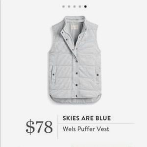 Skies are Blue Puffer Vest from Stitch Fix